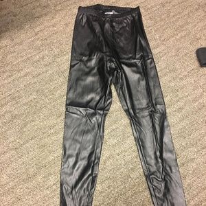 NWT American Apparel Vegan Leather Leggings